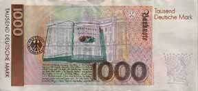 1000DM Schein R�ckseite