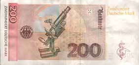 200DM Schein R�ckseite