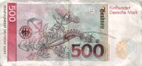 500DM Schein R�ckseite
