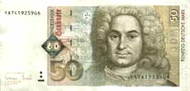 50DM Schein Vorderseite