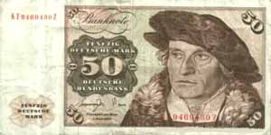 50 DM alt Vorderseite